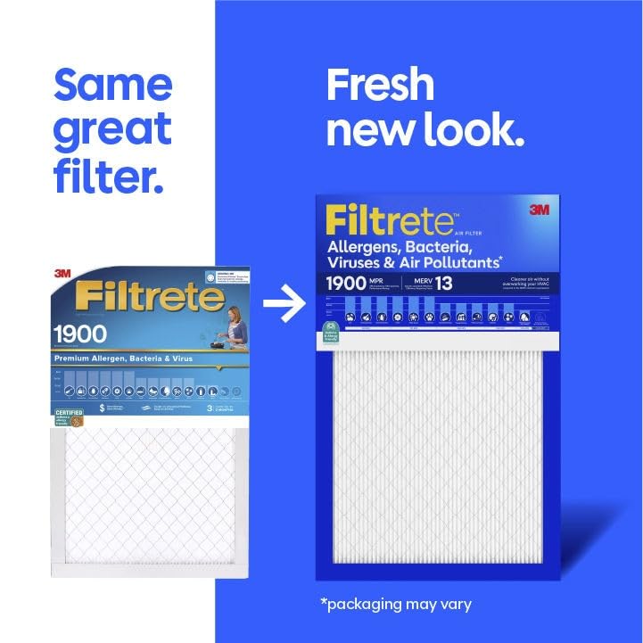 Filtrete 16x25x1 MERV 13 Air Filter - 2 Pack, Pleated HVAC Filter, Microparticle Capture