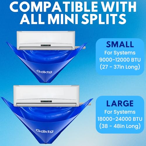 Gdktg Small Mini Split AC Cleaning Kit with 2L Pressure Sprayer - Includes Brushes & Accessories