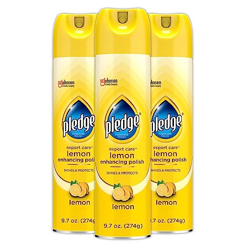 Pledge Expert Care Lemon Furniture Polish 9.7 oz Pack of 3 - Wood & Surface Cleaner