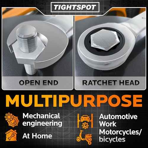 TIGHTSPOT 3/4 Inch Ratchet Wrench with Precision Movement and Hardened, Polished Steel for Projects with SAE Tight Spaces