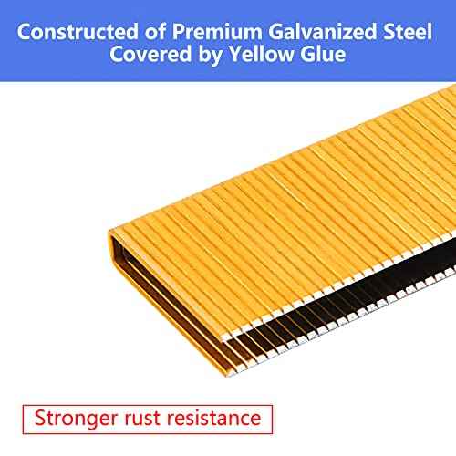 18 Gauge 1/4" Narrow Crown Staples, 1-Inch, Galvanized Project Pack for 18 GA Pneumatic or Electric Stapler or Staple Gun (1000)