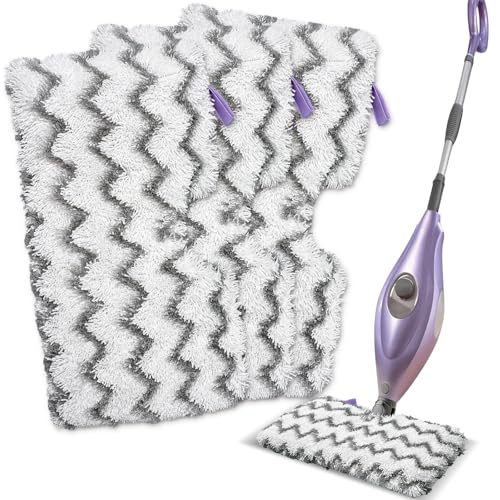 NXPPYY Steam Mop Replacement Pads for Shark S3501/S3601 - 3 Pack Stripe (Stripes)