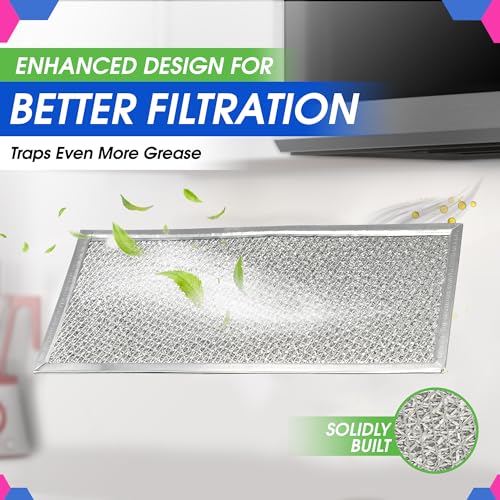 Bagean 2-Pack Microwave Filter 5.78 x 12.91 in Fits Whirlpool W10208631A
