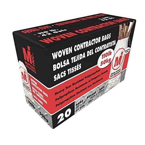 Mutual Industries - 2700014981000000000 - 2700014981000000000 Woven Contractor Bag white 28"x50"