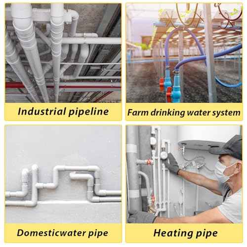 50 Pack 1/2 Inch PEX Clips, 16 mm Pipe Hangers Pipe Holder PEX Tubing Clamps PVC Water Pipe Support Pipe Clamp Tools, White Plastic U Pipe Clamp Tools