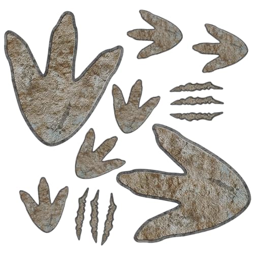 KIUKIUO Dinosaur Footprints Wall Decals - Dinosaur Style, 90 Pieces for Nursery & Kids Room Decor