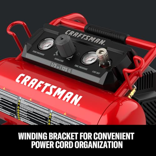CRAFTSMAN 2 Gallon Portable Air Compressor with 10 Accessories, 125 PSI, Oil-Free, Light Weight
