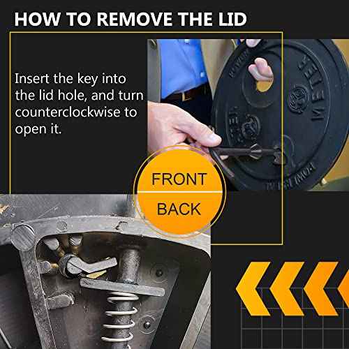 Feekoon 1 Pack 5.5'' Water Meter Box Key, Compatible with M07001 Water Meter Cover Key, Water Meter Cover/lid Opening Tool, Quality Metal T Wrench Hook to Access the Main Valve for Turning Water off