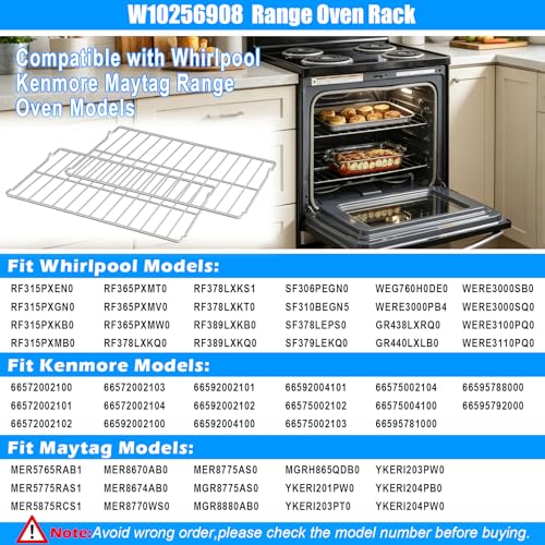 WPW10256908 Stainless Oven Rack – 24 x 15.75 in, 2-Pack for Whirlpool Kenmore Amana Maytag