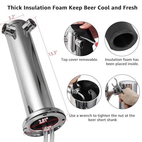 Dual Tap Kegerator Tower 3