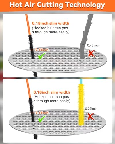 XFIRE-GEAR 32 Inch Orange Anti-break Metal Drain Snake 6 Pack Hair Clog Remover