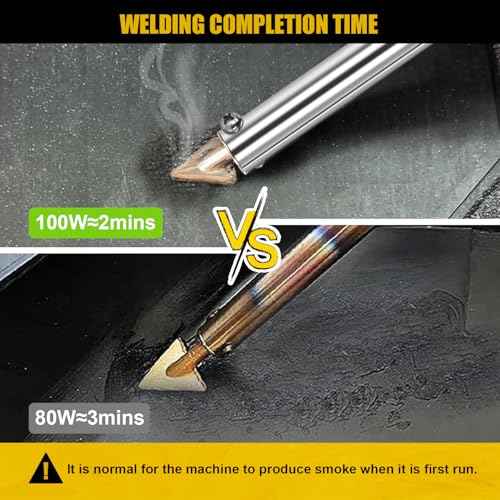 Plastic Welding Kit Deluxe -UL Certified LED Digital Adjustable Temperature Plastic Welder 100W Iron- Professional Grade Plastic Repair Kit for Automotive Car Bumper, Toy, Kayak, Tank Repair