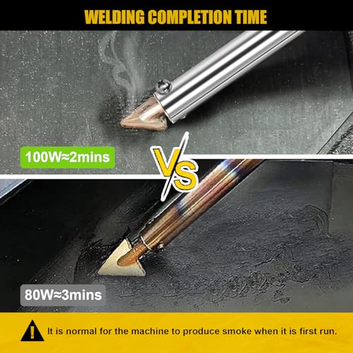 Plastic Welding Kit Deluxe -UL Certified LED Digital Adjustable Temperature Plastic Welder 100W Iron- Professional Grade Plastic Repair Kit for Automotive Car Bumper, Toy, Kayak, Tank Repair
