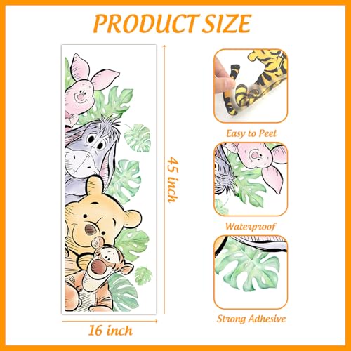 Xendelow Yellow Winnie Wall Stickers for Kids Nursery & Playroom Decor