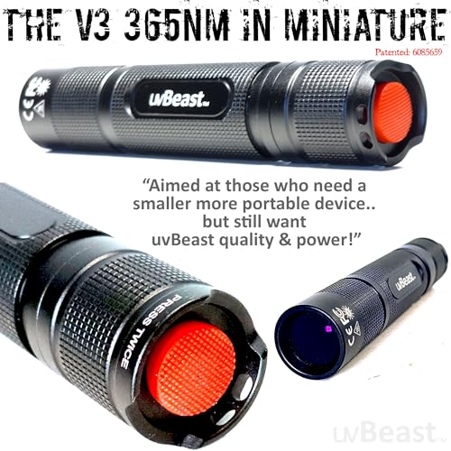 UVBeast V3 365nm Mini UV Flashlight Portable Black Light