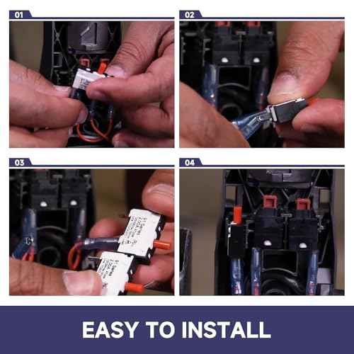 914592-01 Push to Reset Thermal Breaker Switch for Dyson Dc25 dc24 Animal, Floor Upright Vacuum Cleaners - Vacuum Overload Reset Switch, Brush Reset Switch #DY-914592-01 125/250VAC 2A