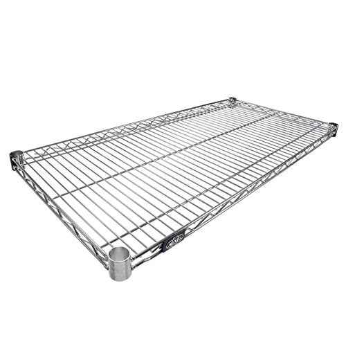 Nexel Wire Shelf, Clear Epoxy Finish, 21"W x 42"L