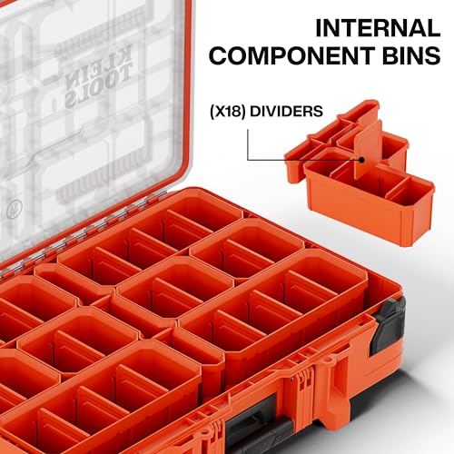 Klein Tools MODbox Full Width Component Box with 9 Removable Bins
