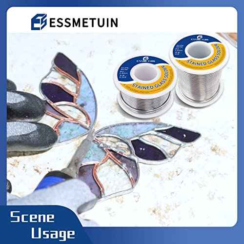 Tin Lead Solder Wire(Sn60/Pb40) for Stained Glass/Crafts/Jewelry 183¡É Melting Point 2.0MM(0.08in) No Flux Solid Welding Solder (2LB)