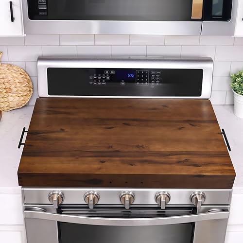 Tidita Walnut 30x22 inch Stove Top Cover & Noodle Board for Electric Stovetops