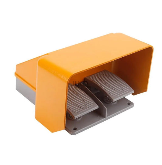 BHOLSA YDT1-15 YDT1-18 Foot Treadle Switch Pedal Foot Control Switch 250V 380V 10A Double Pedal use for Bending Machine Punch(YDT1-15)