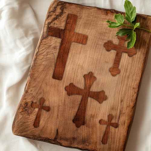 Crosses Router Template Acrylic Router Template for Woodworking Drawing Inlay Templates Charcuterie Board Decorative Templates