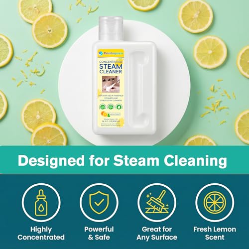 Conloquen Lemon Scent Steam Mop Solution 20x Concentrate, 1 Pack, 16.9 fl oz — Mixes to 2.64 gal