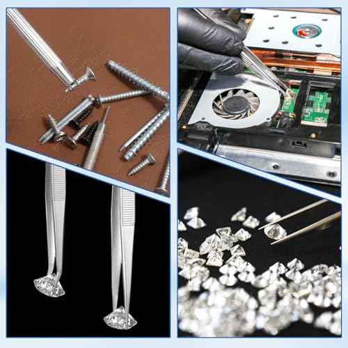 3 PCS Piercing Ball Grabber Tool, Diamond Tweezers, Piercing Removal Tool Gem Stone Jewelry Locking Tweezers Piercing Pliers to Change Jewelry IC Chip Electronic Components