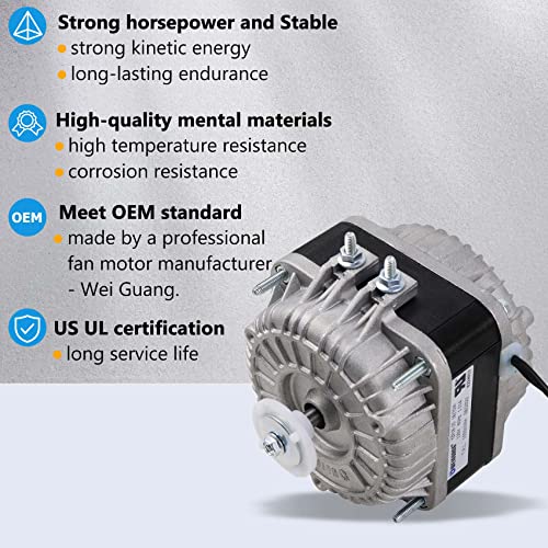 Vanesa Silver YZF18-25 Fan AC Motor 120V 18/70W 1550rpm Replacement
