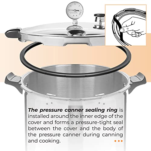 ANTOBLE 09985 2-Pack Pressure Canner Sealing Ring for Presto 16-23 Qt