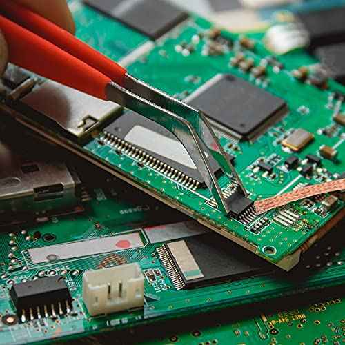 Hotop 6 Pieces Solder Wicks No-clean Solder 1.5 Meter Length Braided Wicks(0.04", 0.06", 0.08", 0.1", 0.12", 0.14",Multi-color)