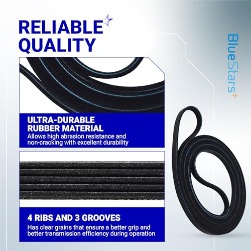 Ultra Durable 93.5 Inch Dryer Drum Belt for Whirlpool Kenmore 661570, 3387610