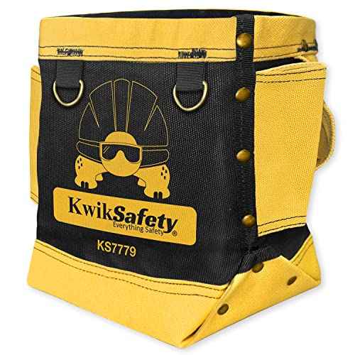 KwikSafety - Charlotte, NC - RedIRON Bolt Bag [Heavy-Duty Canvas + Double Reinforced Stitching] Multi-Use Ironworker Utility Bag | Tool, Bull-Pin & Bolt Pouch w/Belt Loop Tunnel Connection