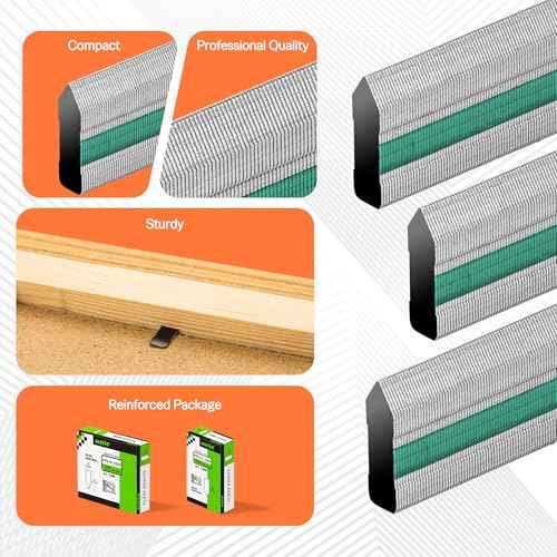 meite Flexible Points, 5/8" (15 mm) Picture Frame Point Nails Refill (1000PCS) for Point Driver, Ideal for Photo Frame Panels and Artwork Fixation