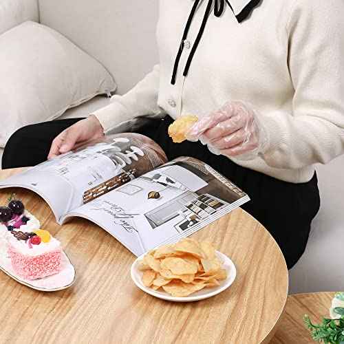 Disposable Food Prep Gloves - 500 PCS Disposable Plastic Gloves forFood Safe , Food Handling, Cooking£¬One Size Fits Most
