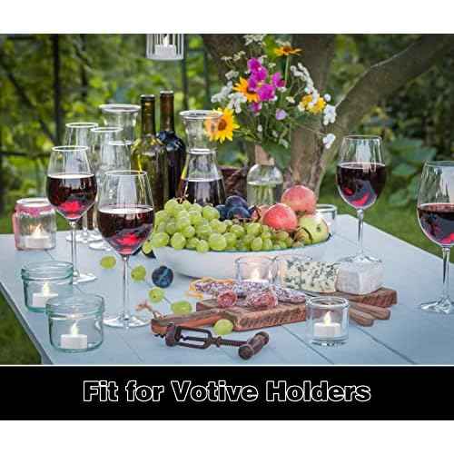 KOABY 12/24/50/100/200/400 Pack LED Tea Lights, Flickering Warm White Lights, Battery Operated