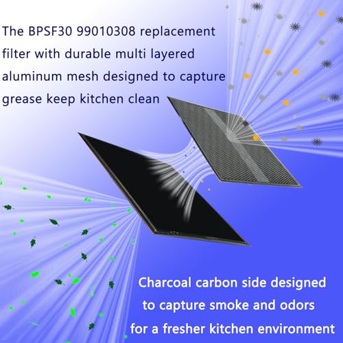 MADHUT S99010308 2-Pack Allure Range Hood Charcoal Filter 10.8 x 13.3 inches