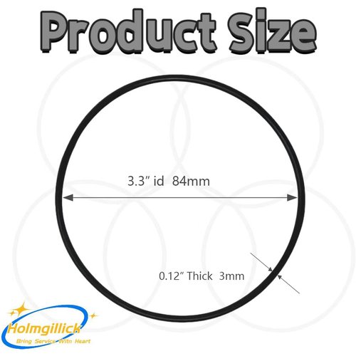 6-Pack WS03X10038 O-Ring Compatible with GE ™ 2.5 Inch Water Filters KWGE25RG GXWH01C, CXWH08C, GXWH04F, GXWH20F, GXWH20S, GXRM10 & GX1S01R