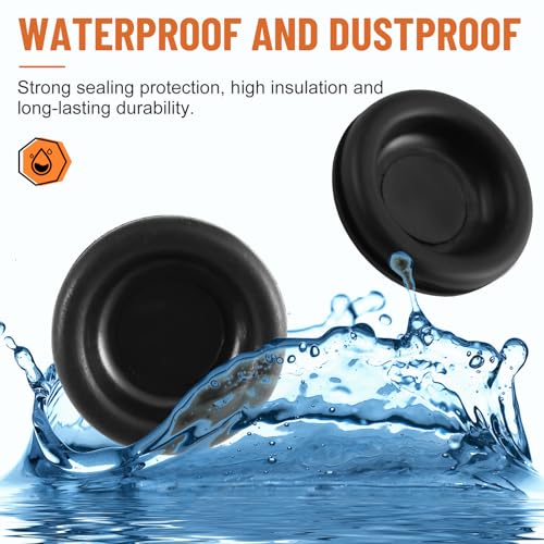 210PCS Rubber Grommet Kit for Wiring and Automotive Protection - 7 Sizes