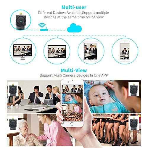 Indoor Surveillance Camera£¬WiFi Camera, HD 4K Camera DIY Module for Home¡¢Office Security - Black