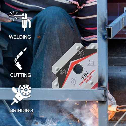 GUTIMORE Welding Magnets 25LB&55LB&75LB 6Pcs Welding Magnet Set, Magnetic Welding Holder, Holding Power Welding Accessories