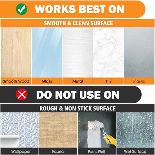 Picture Hanging Strips 40 Strips, Damage Free Removal, Wall Poster Picture Hangers Without Nails, Sticky Hook & Loop Adhesive Strips for Poster/Picture/Home/Office, 20 Pairs/Medium, White