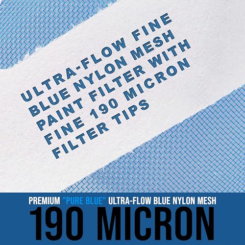TCP Global 190 Micron Ultra-Fine Paint Strainer Tips - Pack of 50