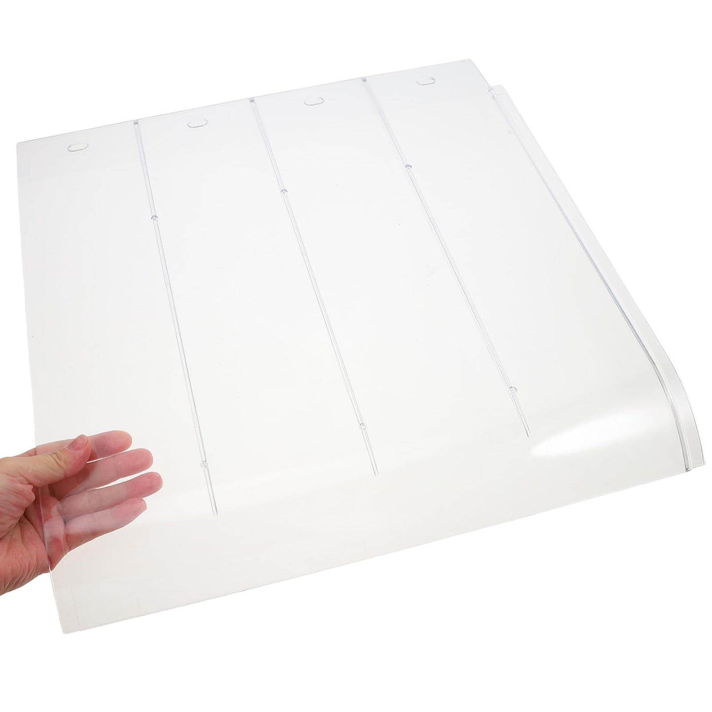 AKOOSY Outdoor Porch Rain Awning Transparent Canopy for Windows Doors Flat Design UV Impact Resistant Versatile Protection for Patios Balconies