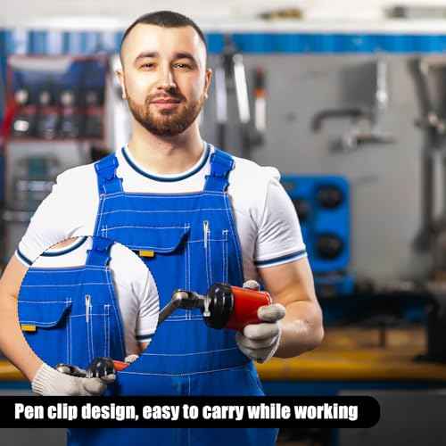 2 PCS 5 Lbs Flexible Magnetic Pickup Tool Set, 26 Inch Telescoping Magnetic Grabbers Magnetic Pick-Up Tool with Pocket Clip, Spring Bendable Extension Pick up Magnetic Extension Tool for Men, Birthday