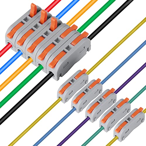 XHF 90PCS Electrical Wire Connectors Lever Wire Nuts for Circuit Splicing