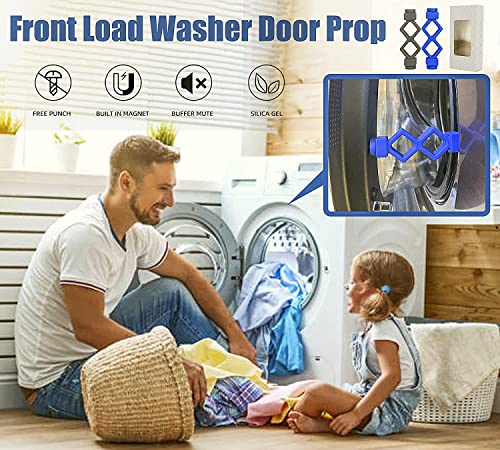 Magoog Washer Door Prop - Shorter Space Saver for Front Load (Grey) TPU
