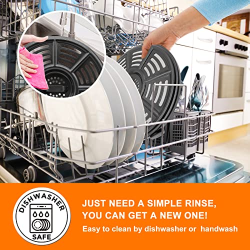 GWY 8.2" Crisper Pan for Ninja AF101 AF150 AF161 Air Fryers 4-5.5 Qt - Dishwasher Safe