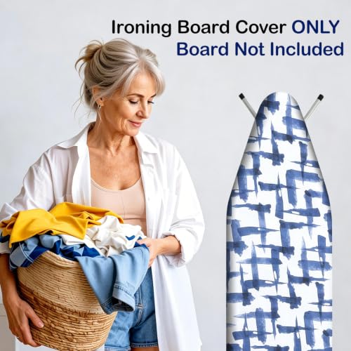 Ironing Board Cover and pad - 15 x 54 Thick Padding 4 Layers with 2"