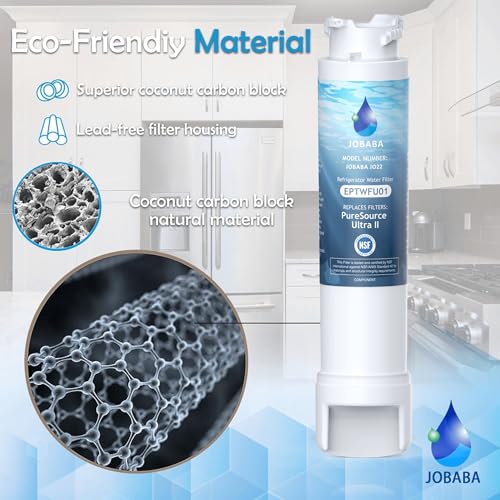 JOBABA Replacement Water Filter for Frigidaire EPTWFU01 3-Pack